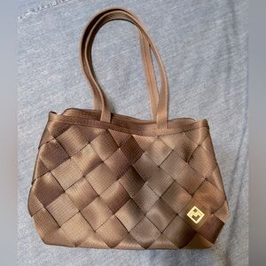 Brown Like New Maggie Nylon Seatbelt bag